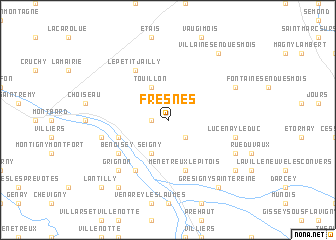 map of Fresnes