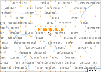 map of Fresneville