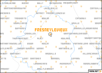 map of Fresney-le-Vieux