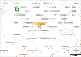 map of Fresney