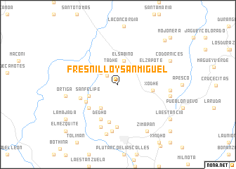 map of Fresnillo y San Miguel