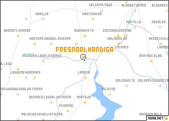 map of Fresno-Alhándiga