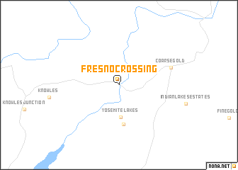 map of Fresno Crossing