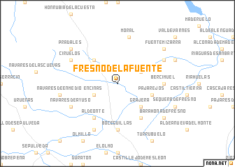 map of Fresno de la Fuente