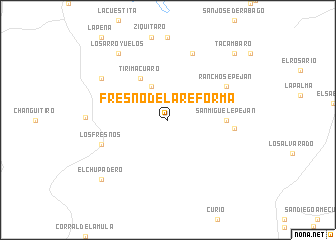 map of Fresno de la Reforma