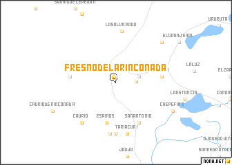 map of Fresno de la Rinconada