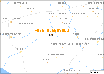 map of Fresno de Sayago