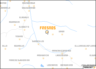 map of Fresnos