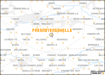 map of Fresnoy-en-Gohelle