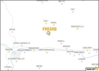 map of Fresno