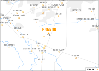 map of Fresno