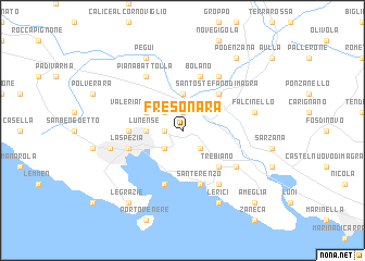 map of Fresonara