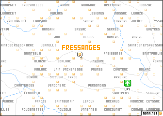map of Fressanges