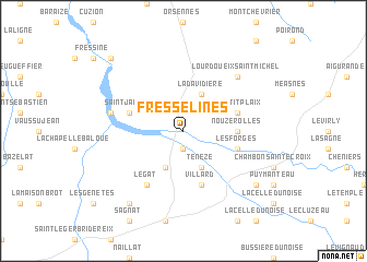 map of Fresselines