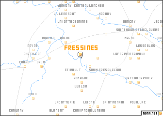 map of Fressines