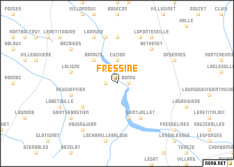 map of Fressine