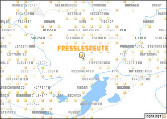 map of Freßlesreute