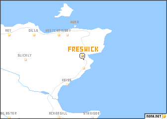 map of Freswick