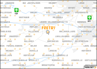 map of Fretay