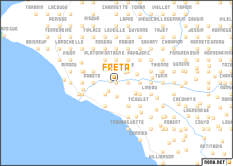 map of Fréta