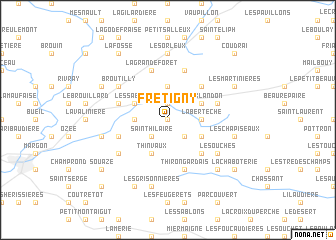 map of Frétigny