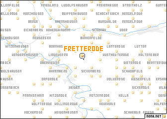 map of Fretterode