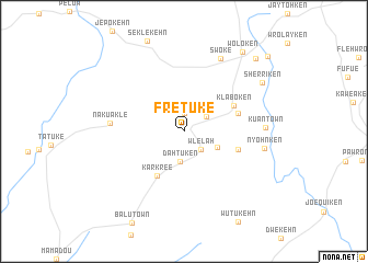 map of Fretuke