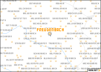 map of Freudenbach