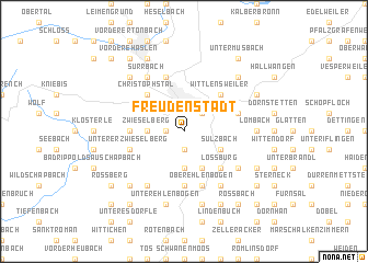 map of Freudenstadt