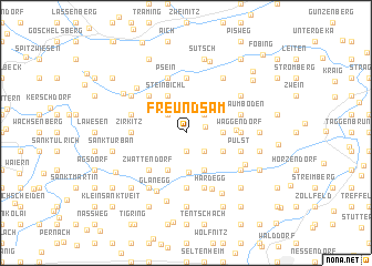 map of Freundsam