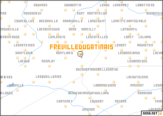 map of Fréville-du-Gâtinais