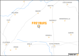 map of Freyburg