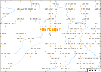 map of Freycenet