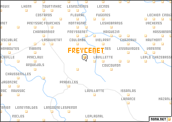 map of Freycenet