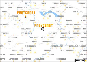 map of Freycenet