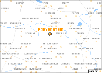 map of Freyenstein