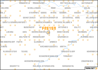 map of Freyen