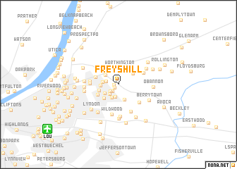 map of Freys Hill