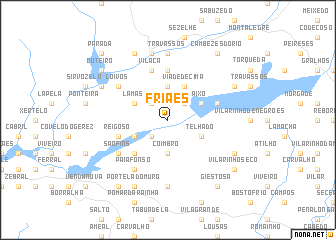 map of Friães