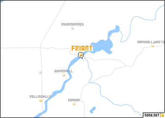 map of Friant