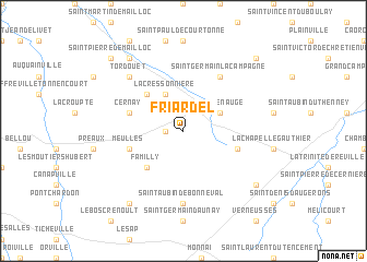 map of Friardel