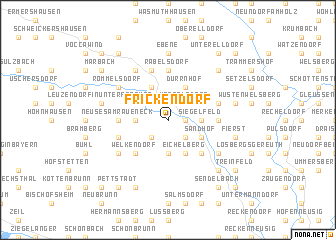 map of Frickendorf