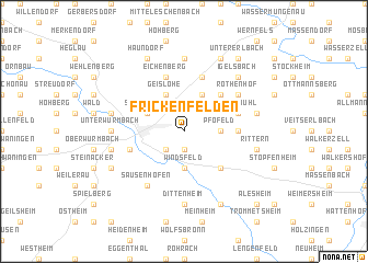 map of Frickenfelden