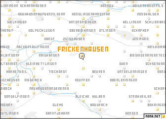 map of Frickenhausen