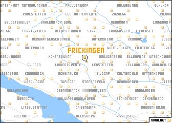 map of Frickingen