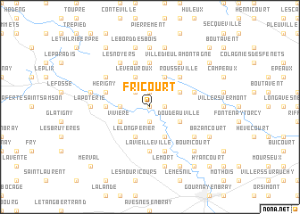 map of Fricourt