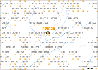 map of Fridão