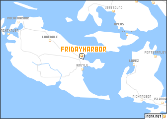 map of Friday Harbor