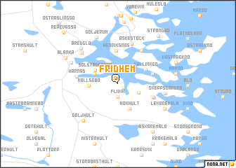 map of Fridhem