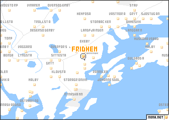 map of Fridhem
